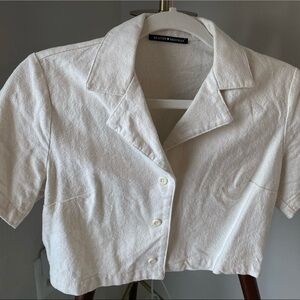 Brandy Melville Cropped Button Up Shirt